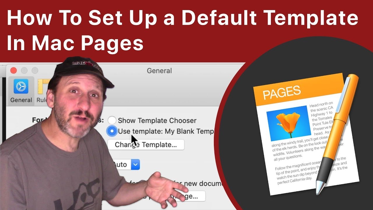 How To Set Up a Default Template In Pages