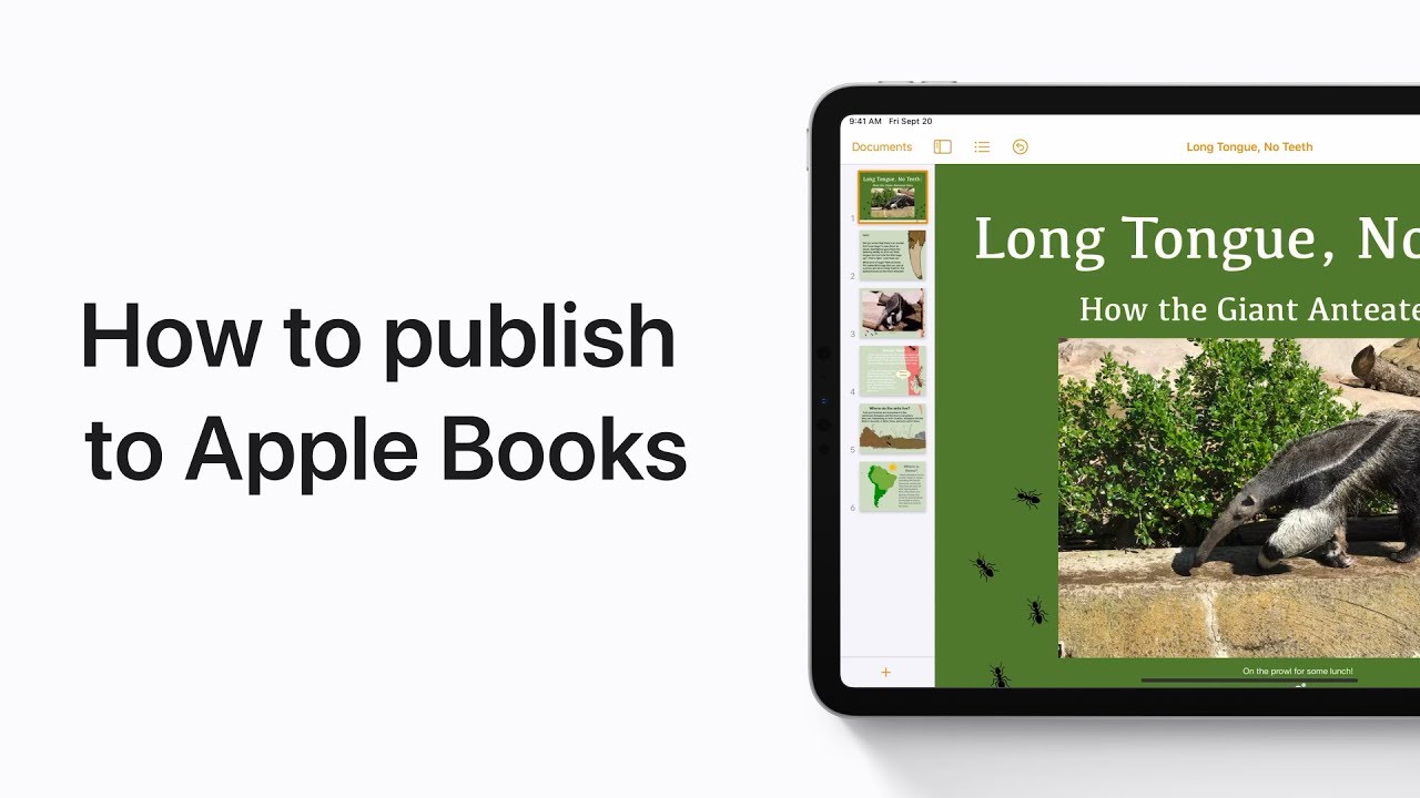 How to publish to Apple Books from Pages on iPhone, iPad, and iPod touch — Apple Support