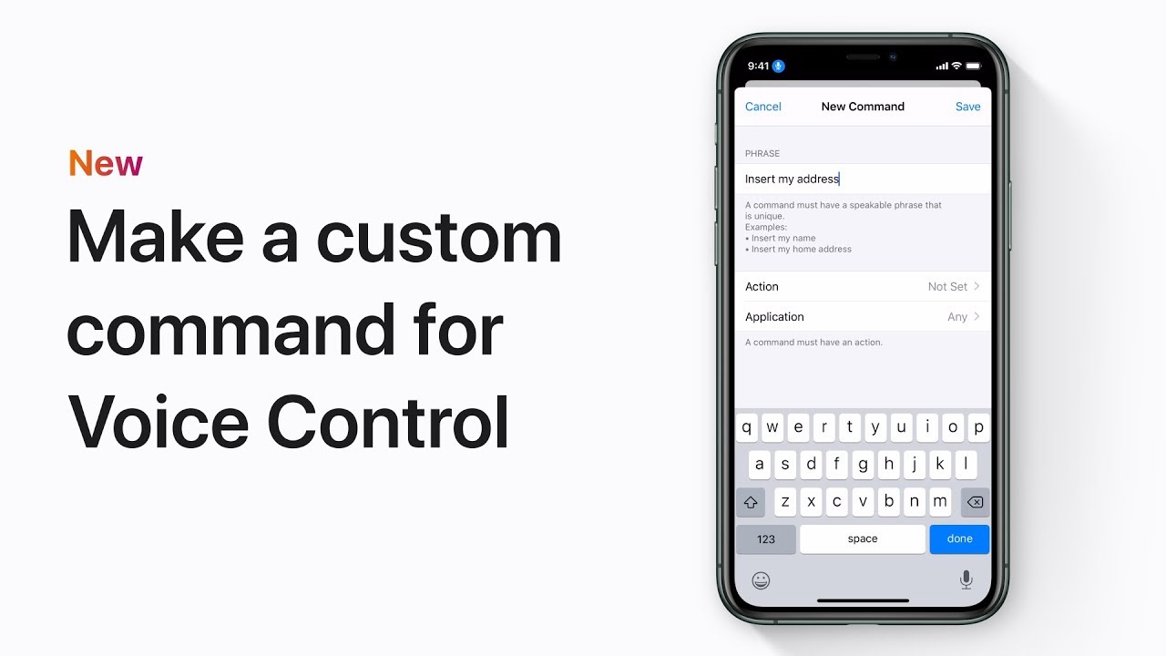 How to make custom commands in Voice Control for iPhone, iPad, and iPod touch – Apple Support