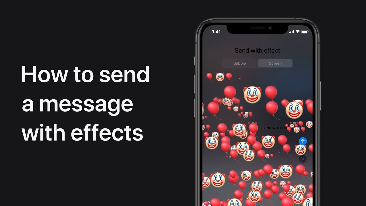 How to send a message with effects on iPhone, iPad, and iPod touch — Apple Support