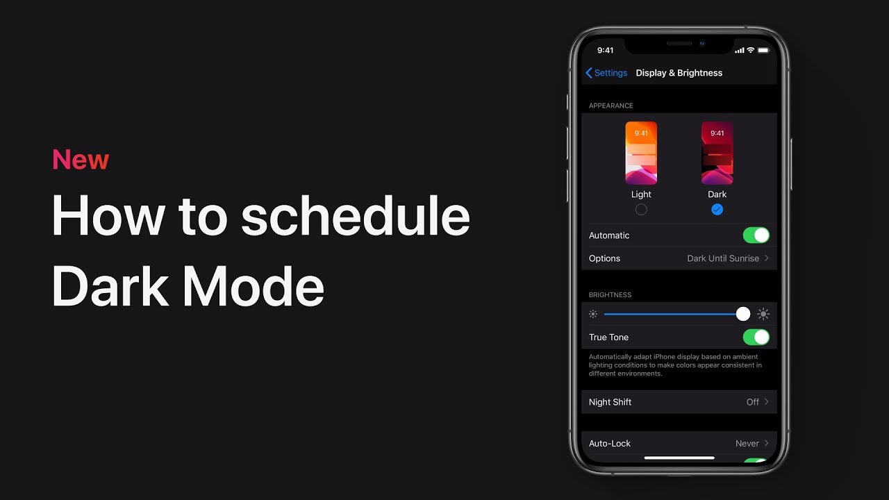How to schedule Dark Mode on your iPhone, iPad, or iPod touch – Apple Support