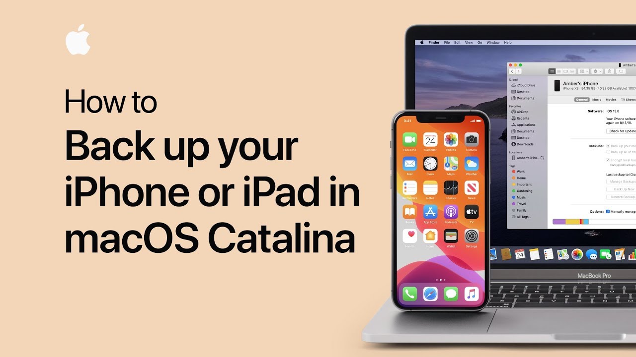 How to back up your iPhone or iPad in macOS Catalina — Apple Support