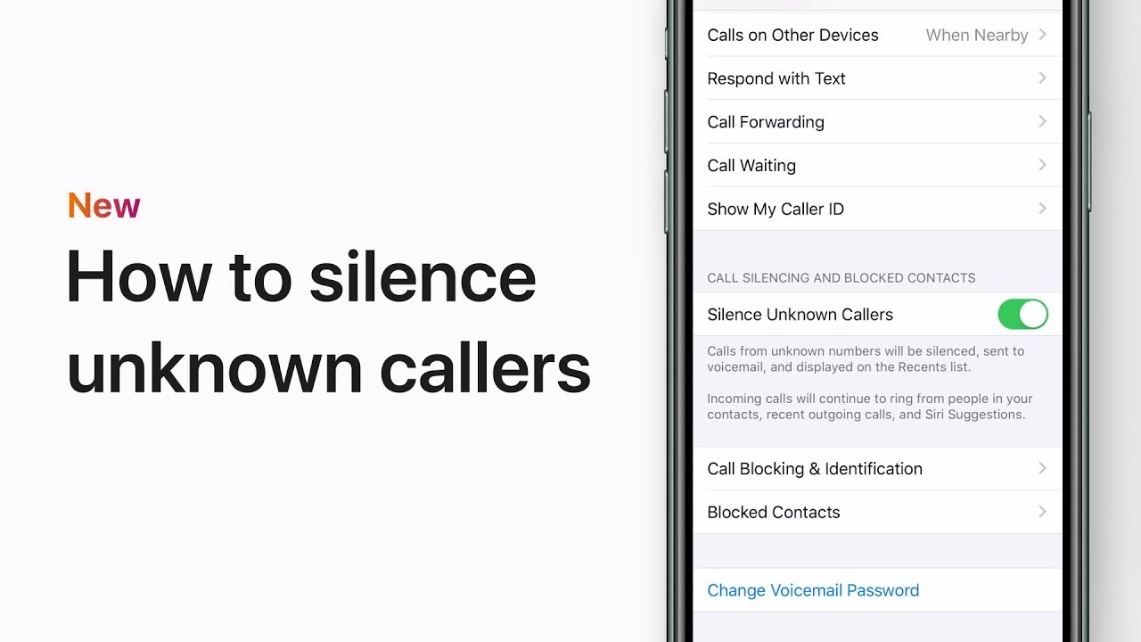 How to silence unknown callers on your iPhone — Apple Support