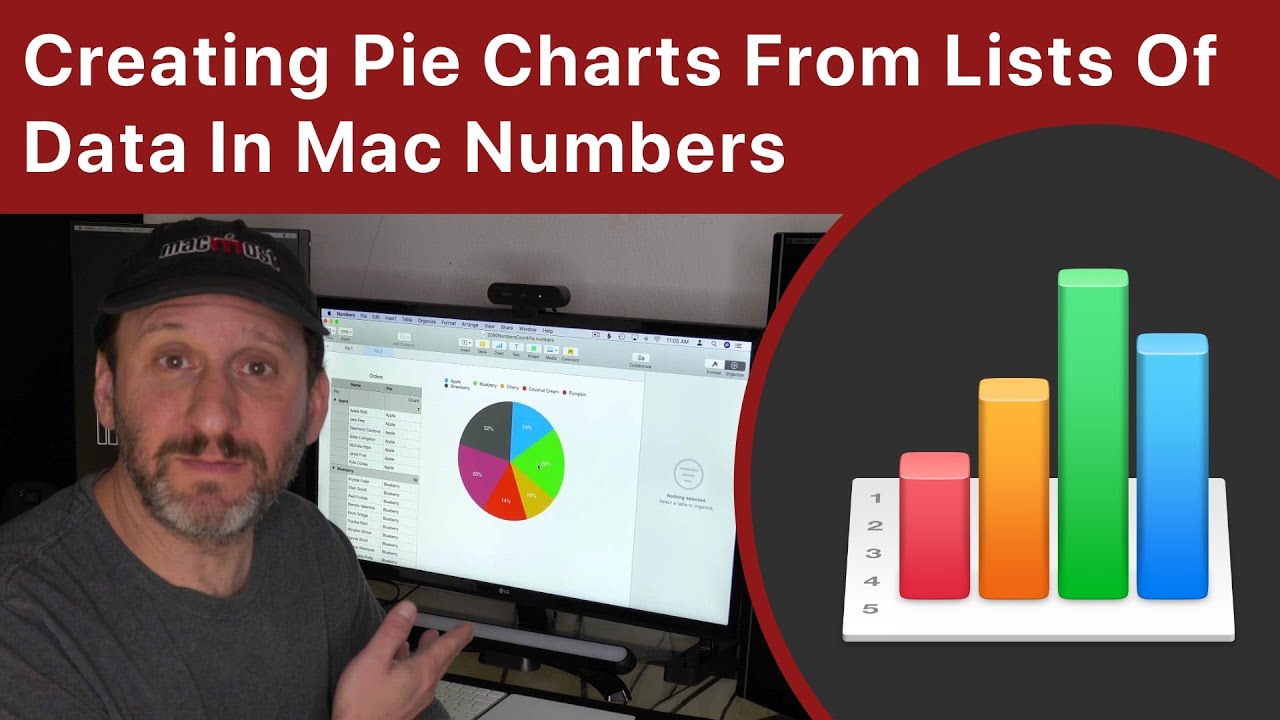 Creating Pie Charts From Lists Of Data In Mac Numbers