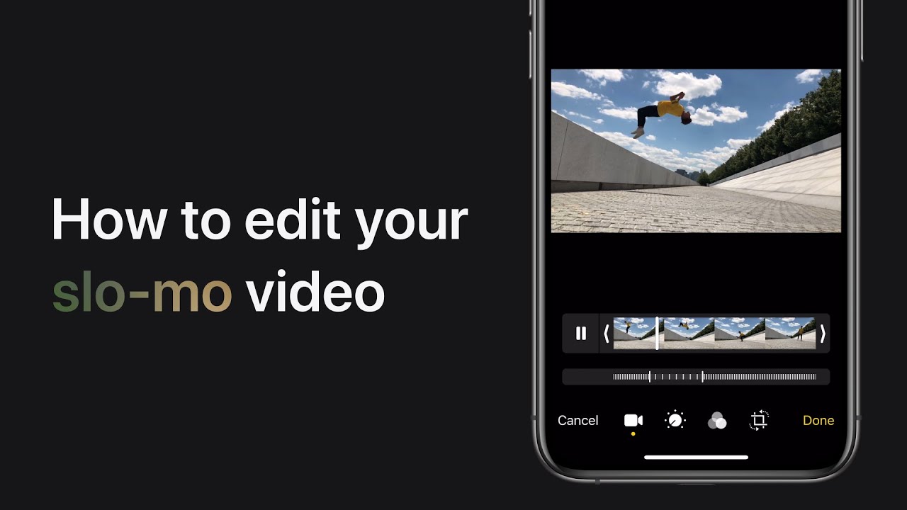 How to edit a slo-mo video on iPhone, iPad, and iPod touch — Apple Support