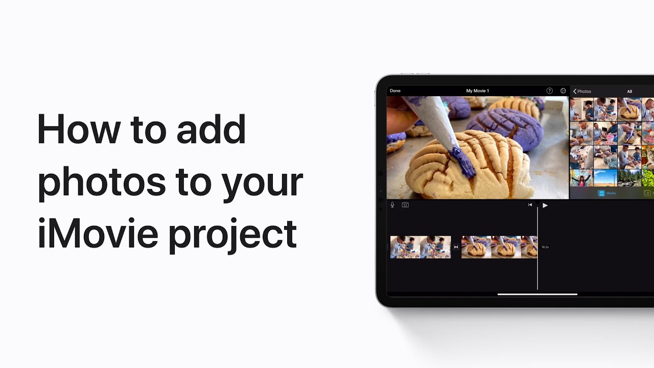 How to add photos to your iMovie project on iPhone and iPad — Apple Support