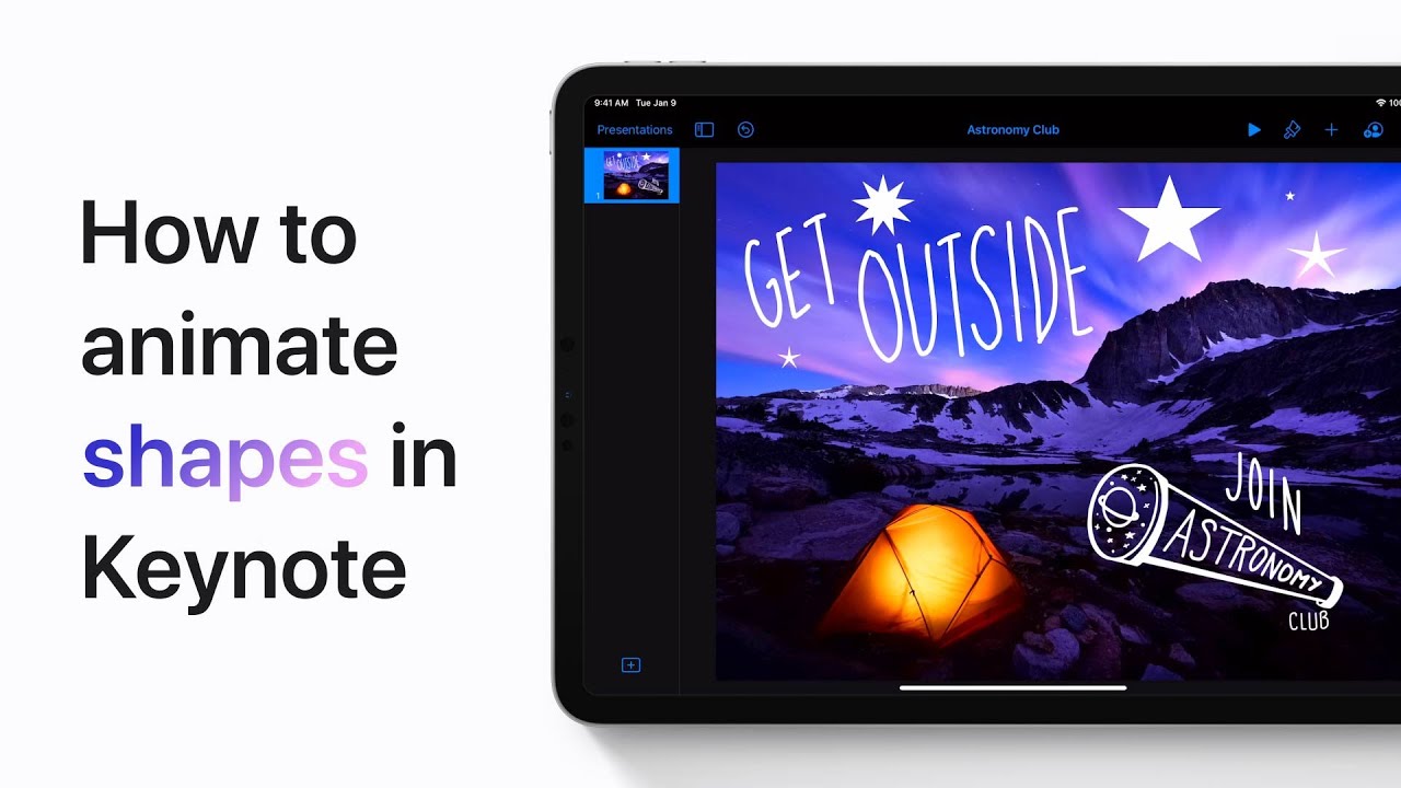 How to animate shapes in Keynote on iPhone, iPad, and iPod touch — Apple Support