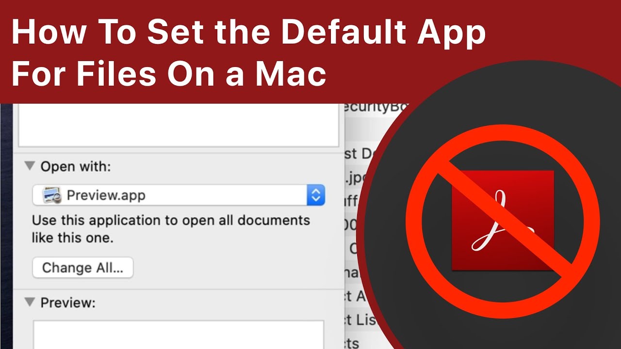 How To Set the Default App For Files On a Mac