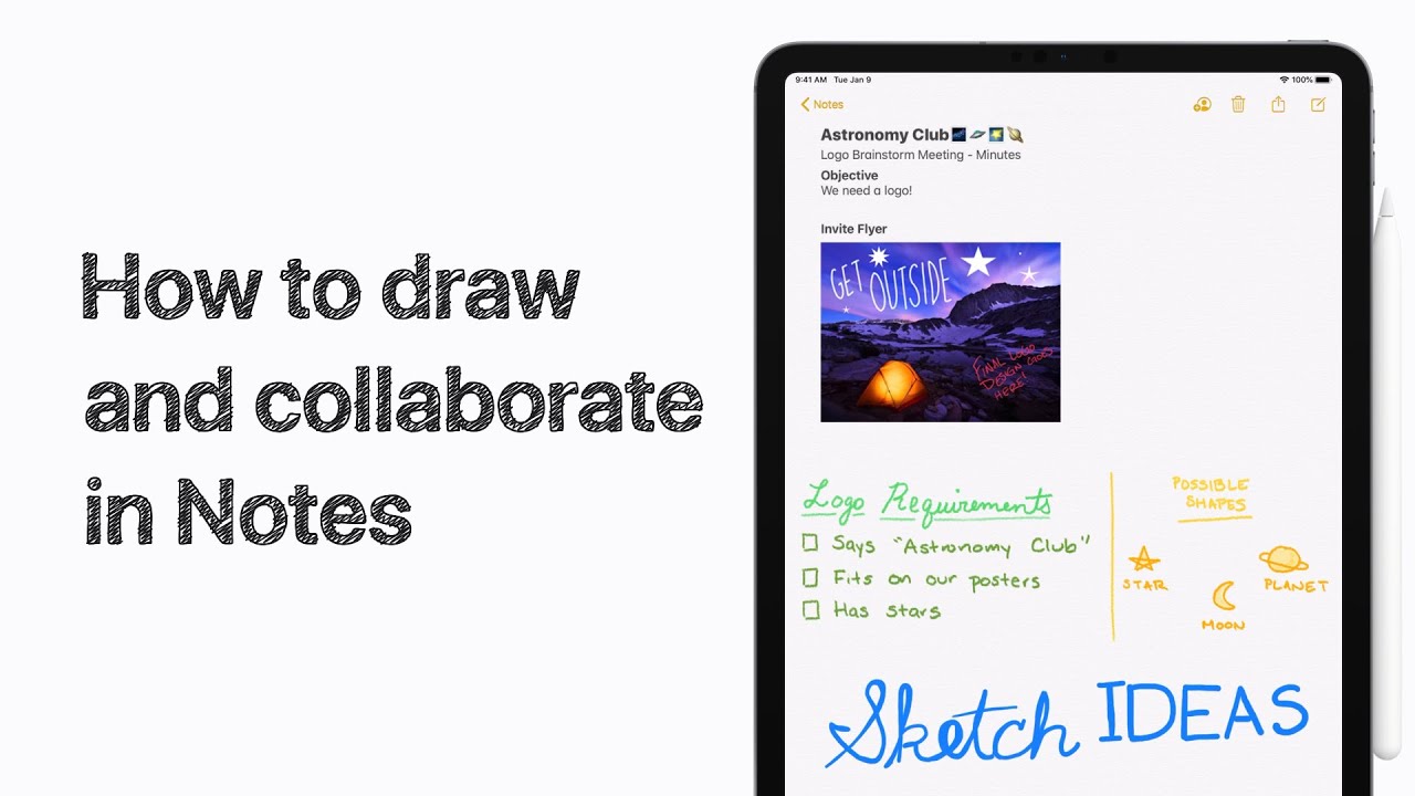 How to draw with friends in Notes on iPhone, iPad, and iPod touch — Apple Support