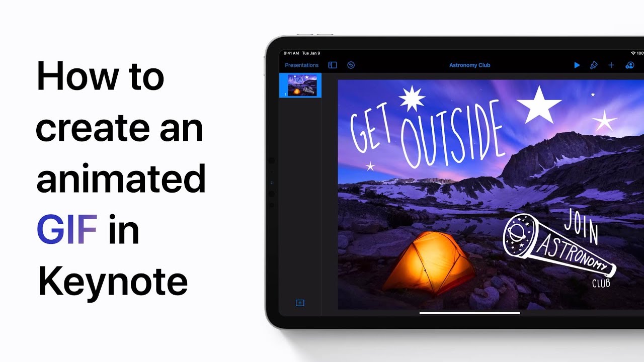 How to export as a GIF in Keynote on iPhone, iPad, and iPod touch — Apple Support