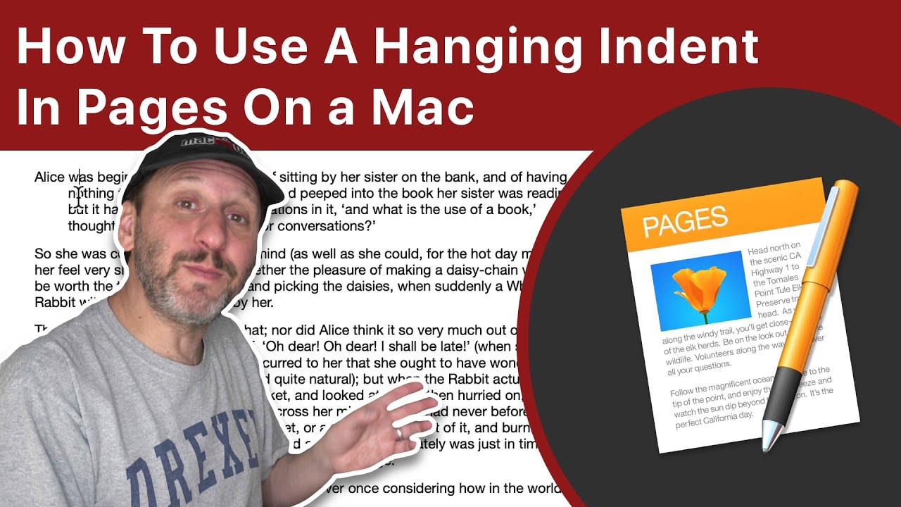 How To Use A Hanging Indent In Pages On a Mac