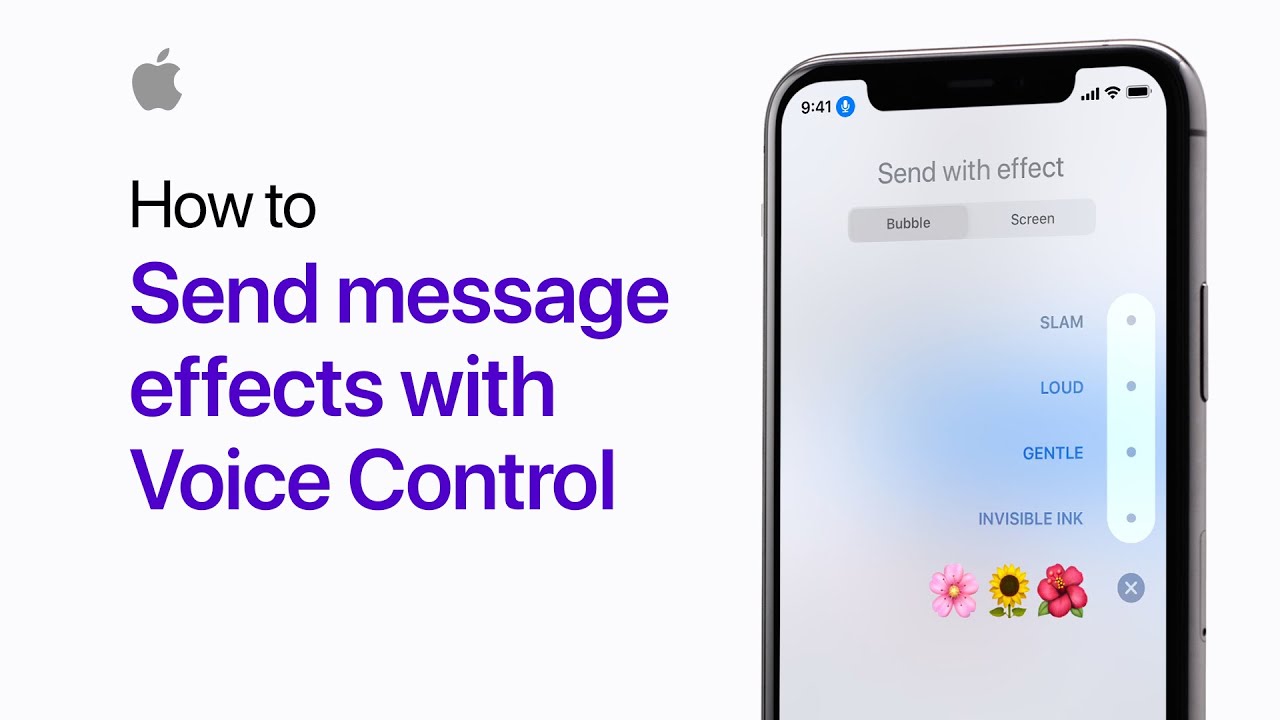How to send message effects with Voice Control — Apple Support