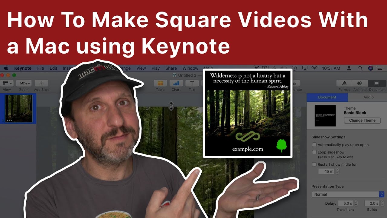How To Make Square Videos With a Mac