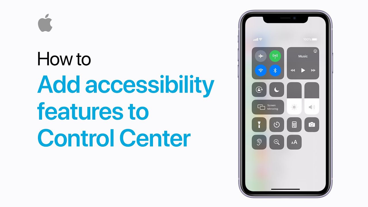 How to add accessibility features to Control Center on iPhone, iPad, and iPod touch — Apple Support