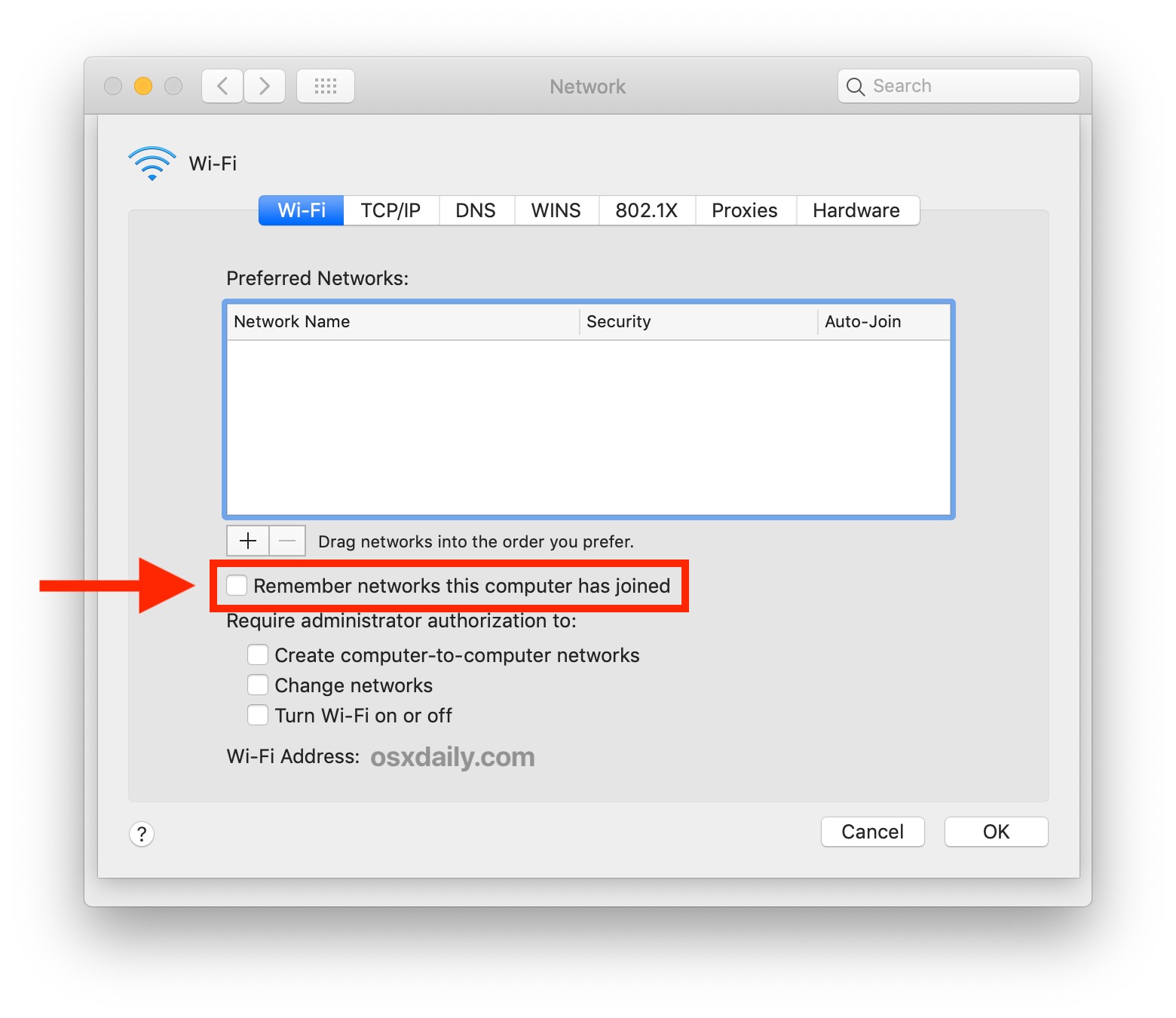 How to Prevent Mac from Remembering Wi-Fi Networks Joined