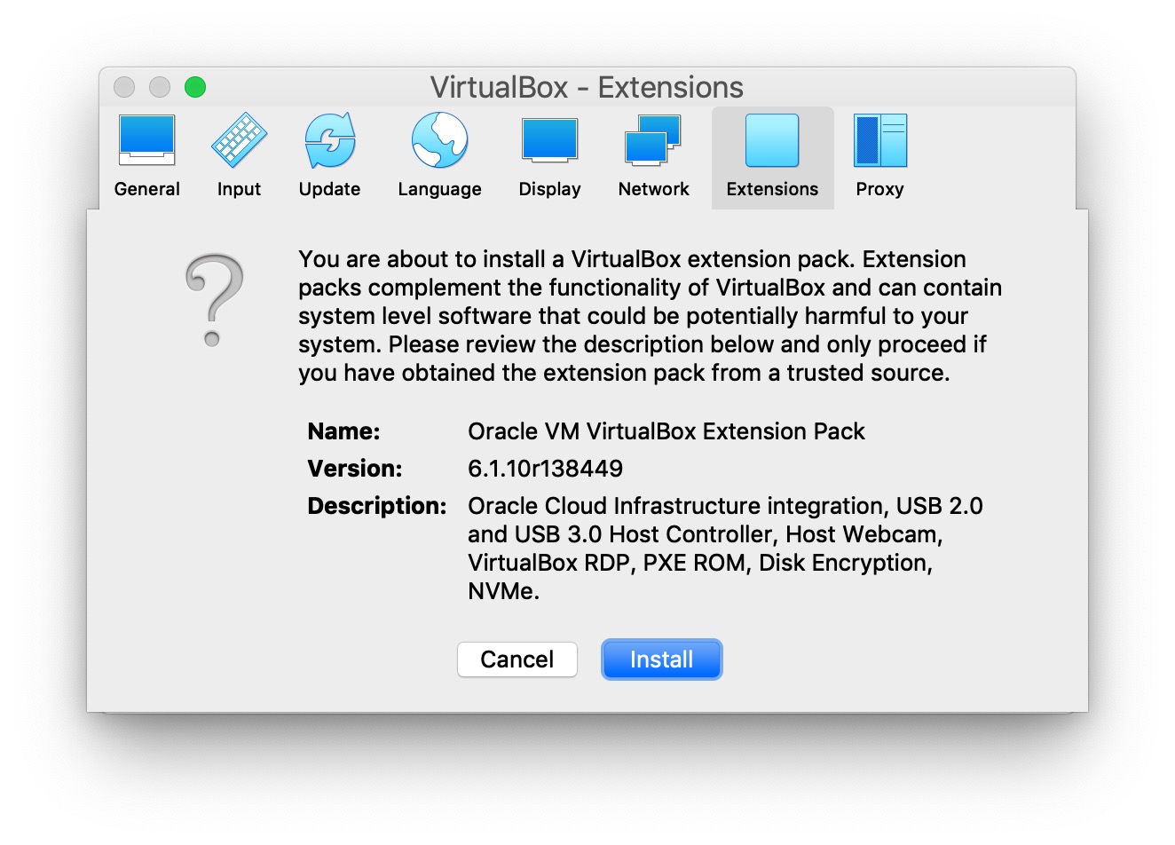 How to Install VirtualBox Extension Pack on Mac, Windows, Linux