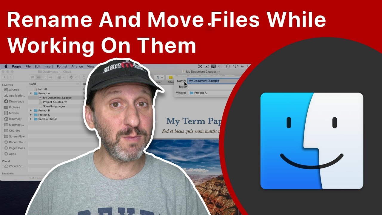 Rename And Move Files While Working On Them On Your Mac