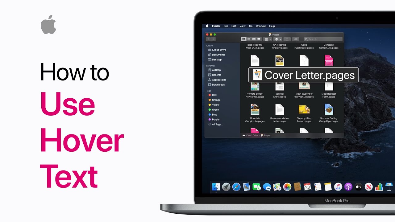 How to use Hover Text to display larger text on your Mac — Apple Support