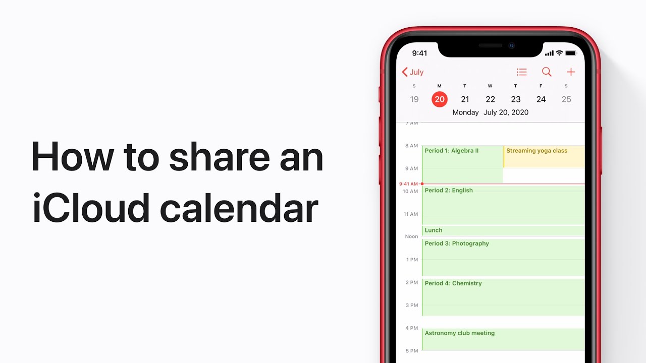 How to share an iCloud calendar on iPhone, iPad, and iPod touch — Apple Support