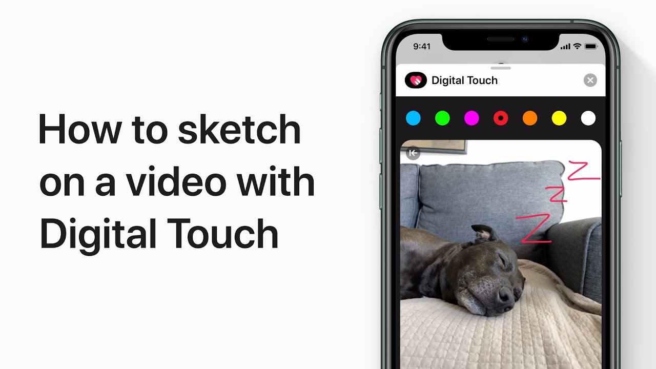 How to sketch on a video with Digital Touch on iPhone, iPad, and iPod touch — Apple Support