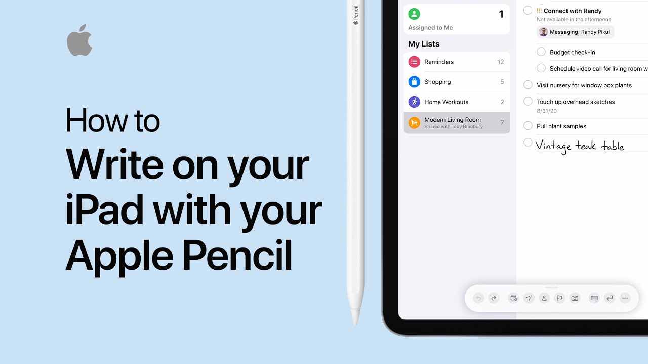 How to write on your iPad with your Apple Pencil — Apple Support
