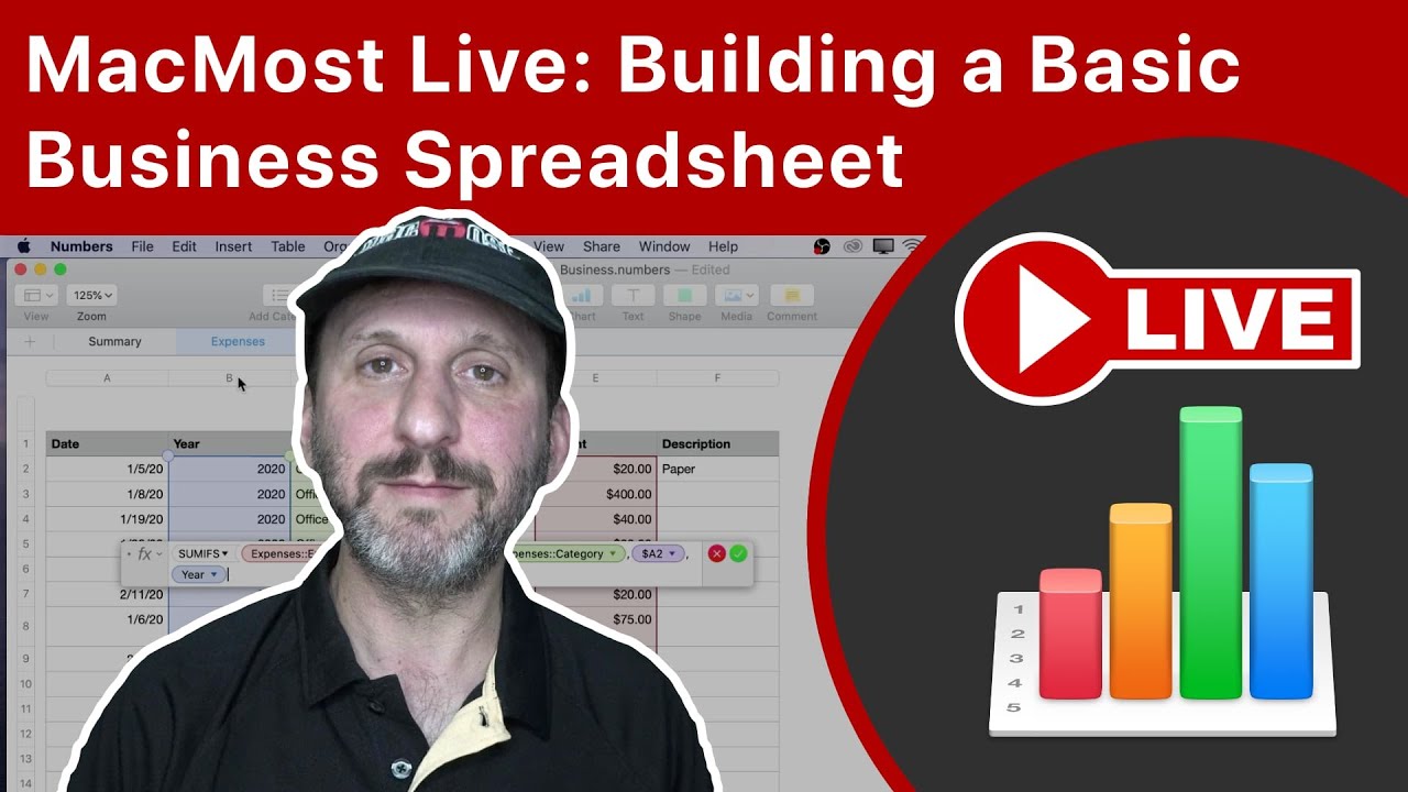 Building a Basic Business Spreadsheet In Mac Numbers