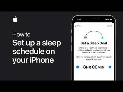 How to set up a sleep schedule on your iPhone — Apple Support