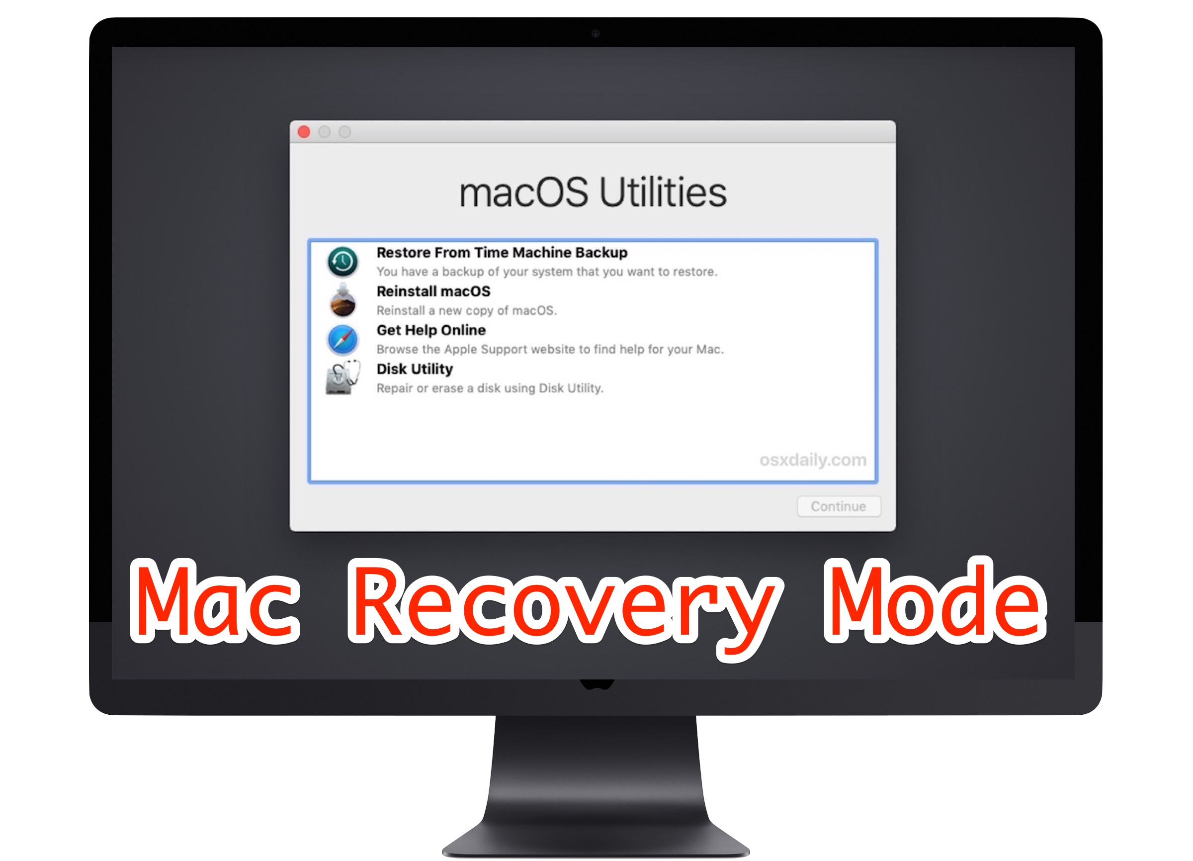 How to Start Mac in Recovery Mode (Intel)