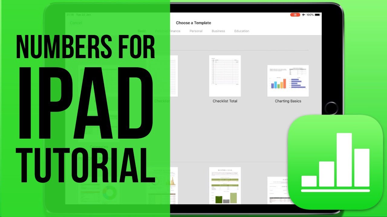Numbers for iPad Tutorial 2019