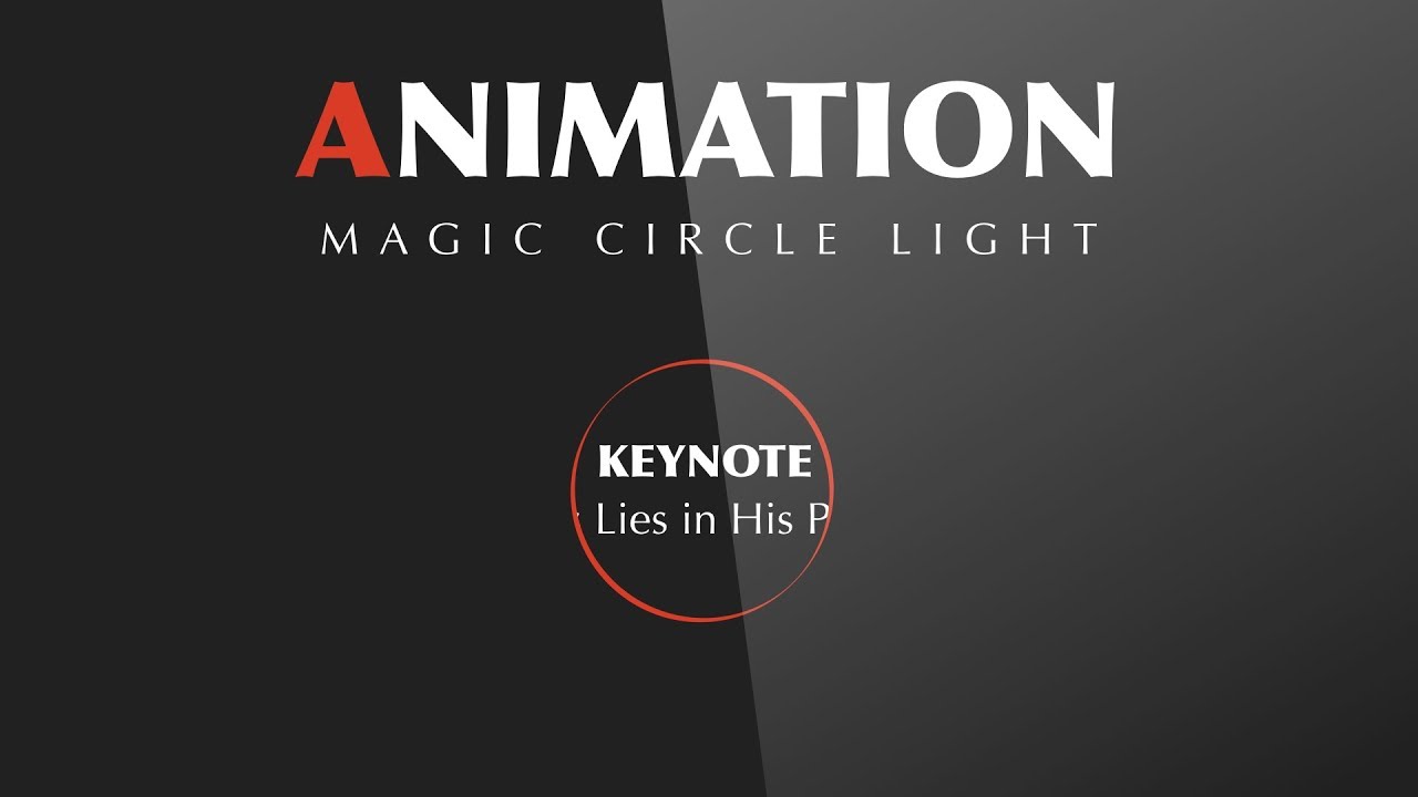#045 Apple Keynote Tutorial: Magic Circle Light Animation Very Cool Principle #StayHome #WithMe