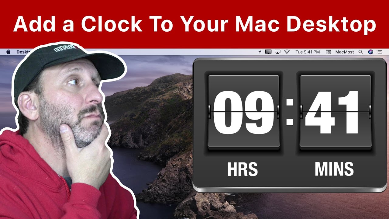 How To Add a Clock To Your Mac Desktop