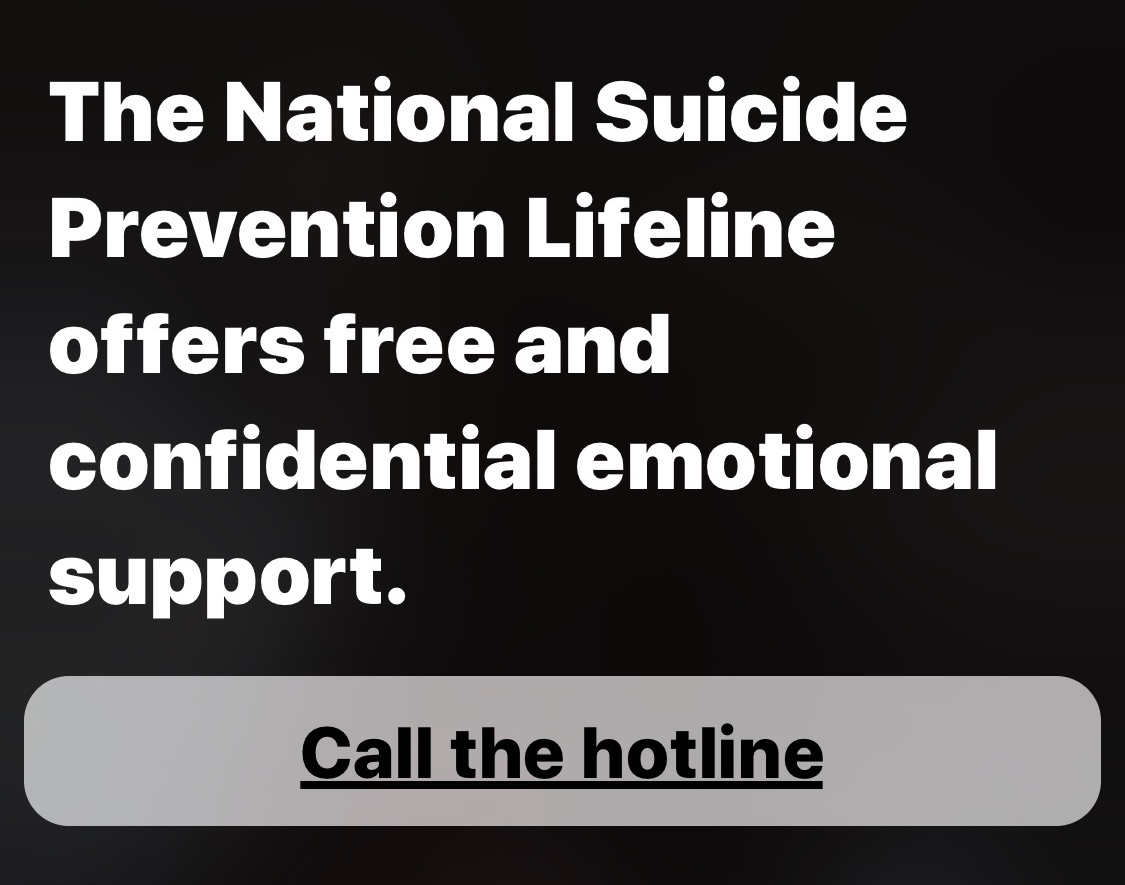 Feeling Suicidal? Siri Can Help!