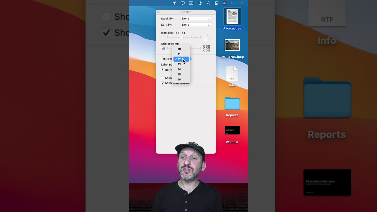 Mac Desktop View Options #Shorts