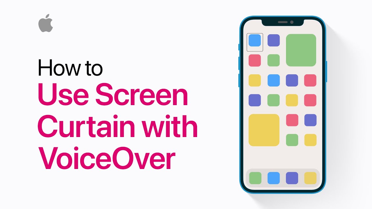 How to use Screen Curtain with VoiceOver on iPhone, iPad, or iPod touch — Apple Support