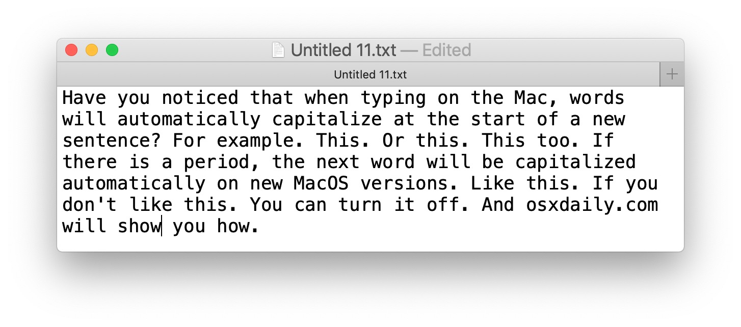 How to Turn Off Auto-Capitalization of Words on Mac