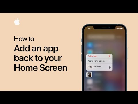How to add an app back to your Home Screen on iPhone and iPod touch — Apple Support