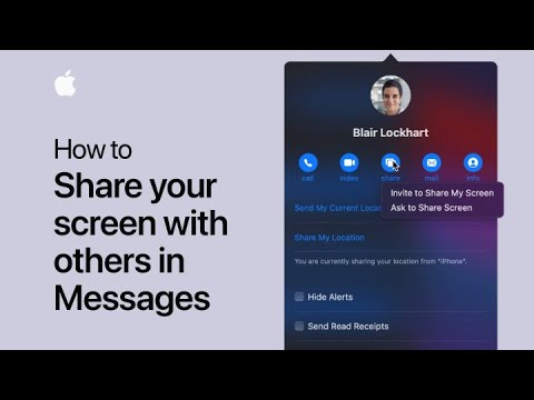 How to share your screen with others in Messages on your Mac — Apple Support
