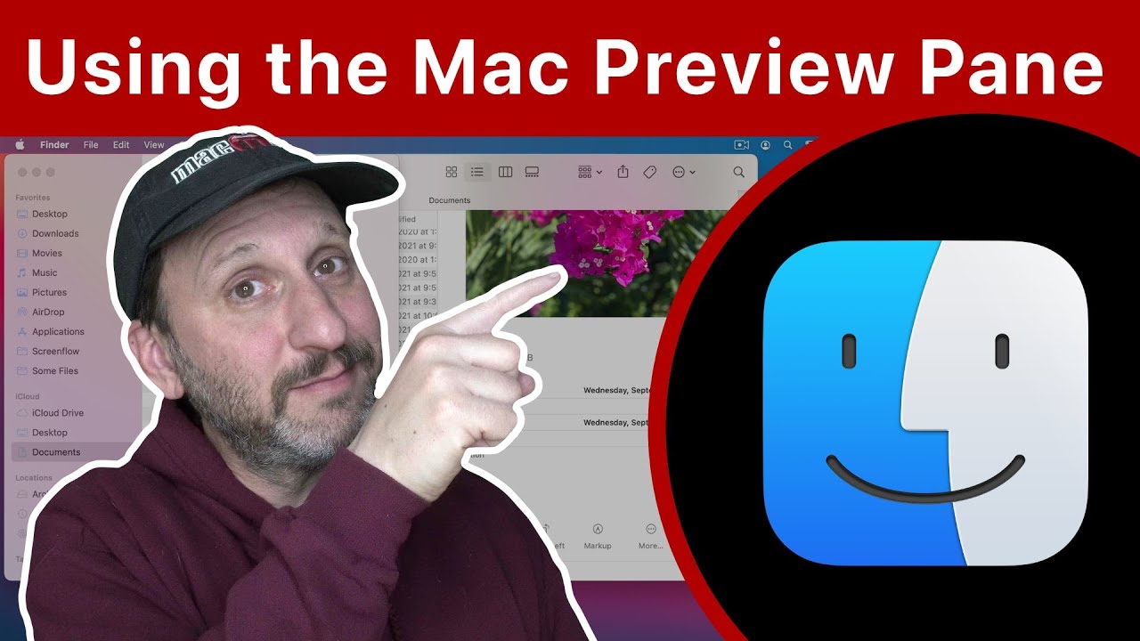 Using the macOS Finder Preview Pane