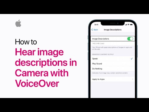 How to hear image descriptions in the Camera app on iPhone, iPad, and iPod touch — Apple Support