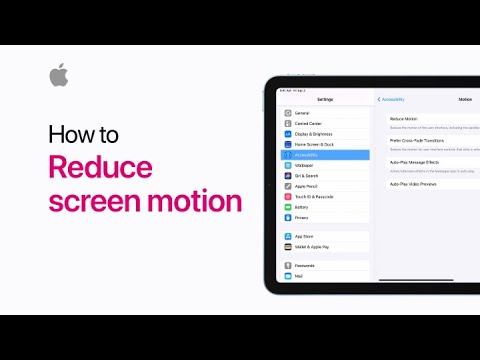How to reduce screen motion on iPhone, iPad, and iPod touch — Apple Support
