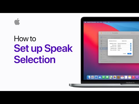 How to set up Speak Selection on Mac — Apple Support