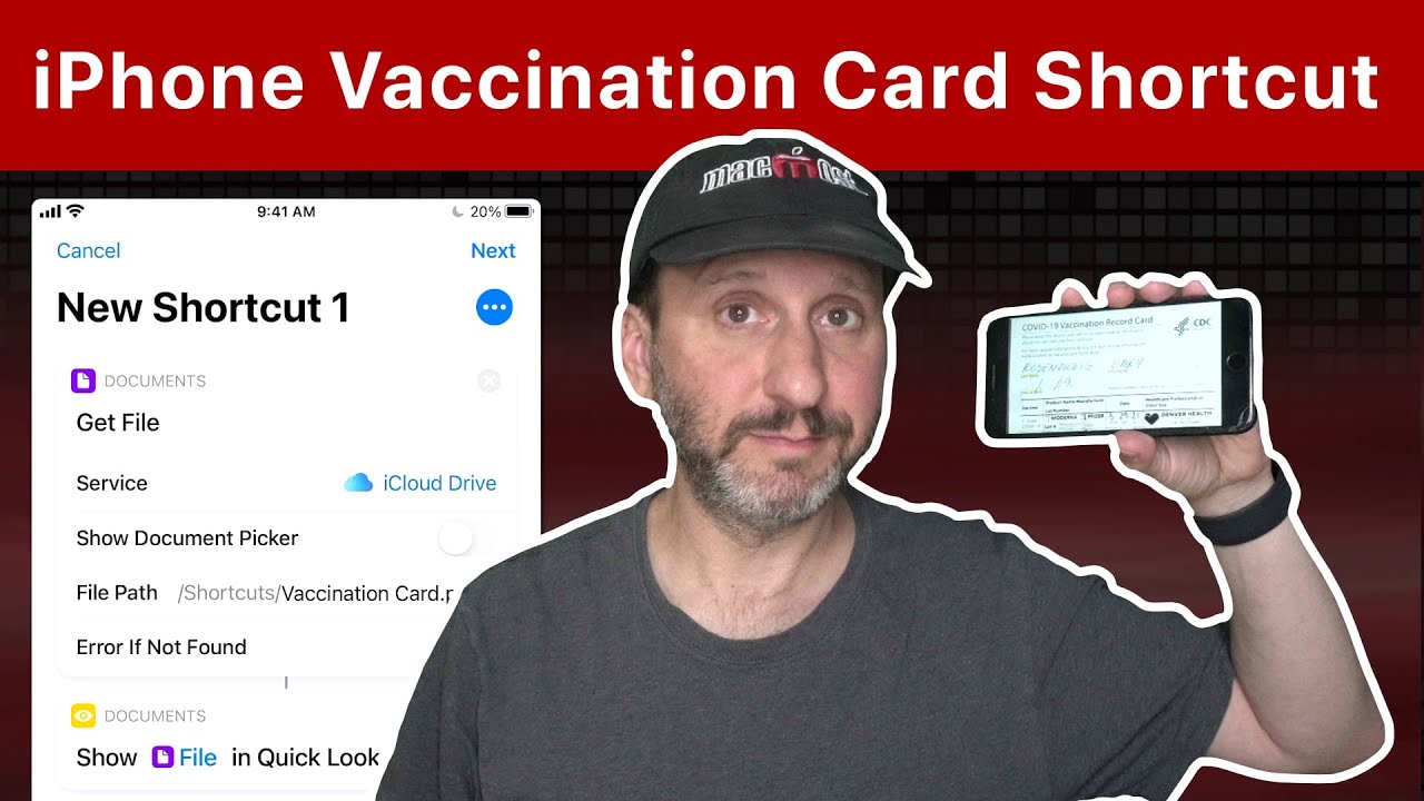 Create an iPhone Shortcut To Show Your Vaccination Card