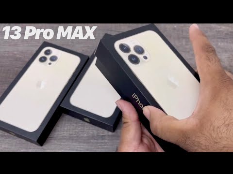 First Look at iPhone 13 Pro Max UNBOXING & HANDS-ON (Gold)