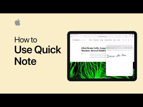How to use Quick Note on iPad | Apple Support