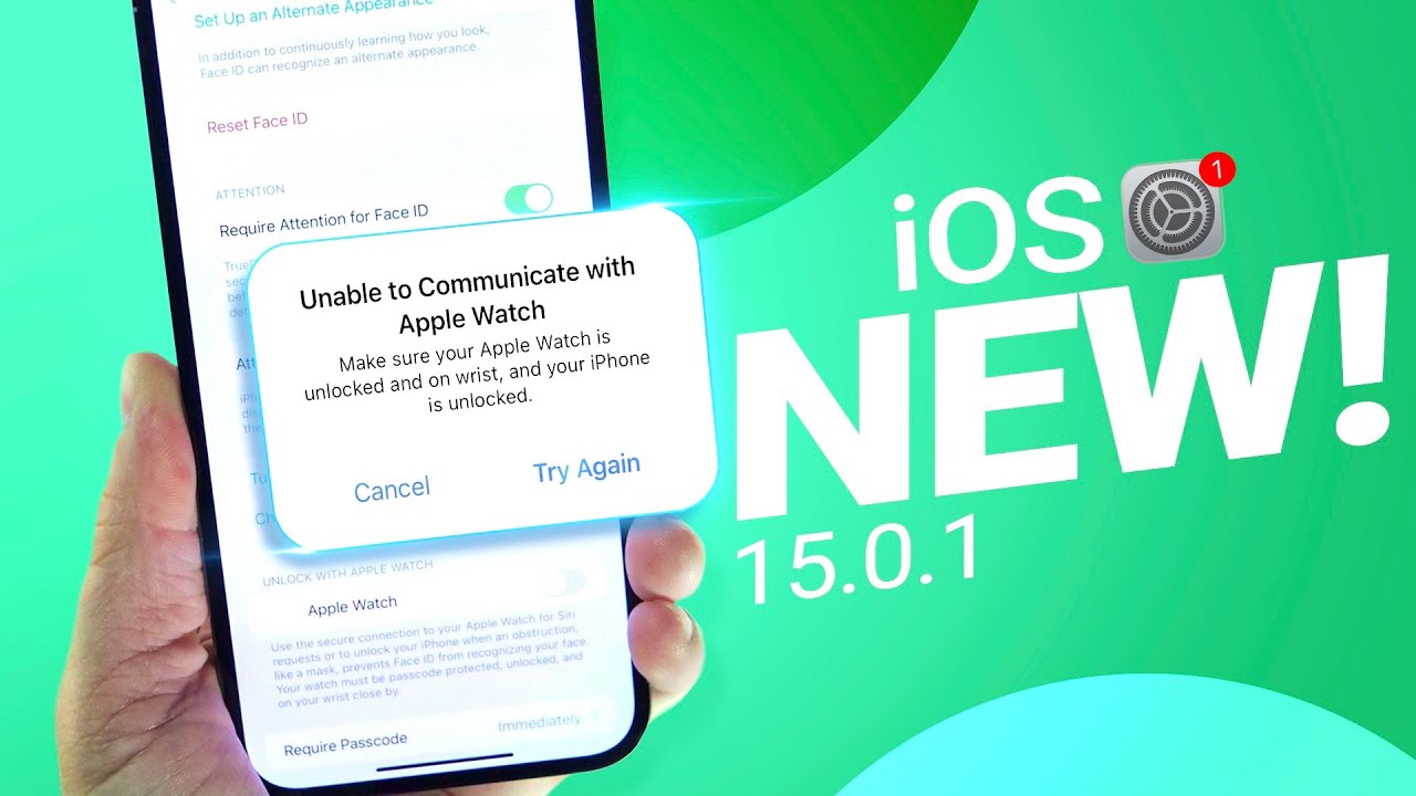 iOS 15.0.1 RELEASED With Important Bug Fixes ⚠️