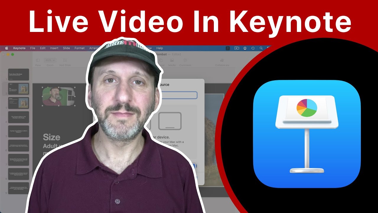 Using Live Video in Mac Keynote