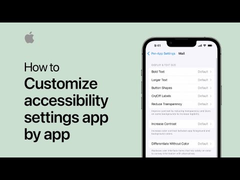 How to customize accessibility settings app by app on iPhone, iPad, and iPod touch | Apple Support