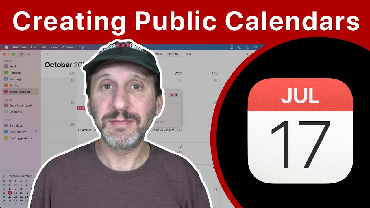 How To Create and Share Public Calendars From Your Mac