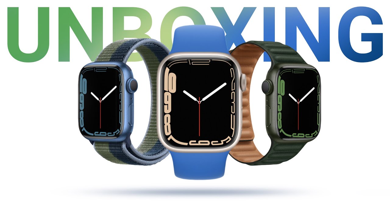 Apple Watch Series 7 Starlight – Green – Blue UNBOXING!!!