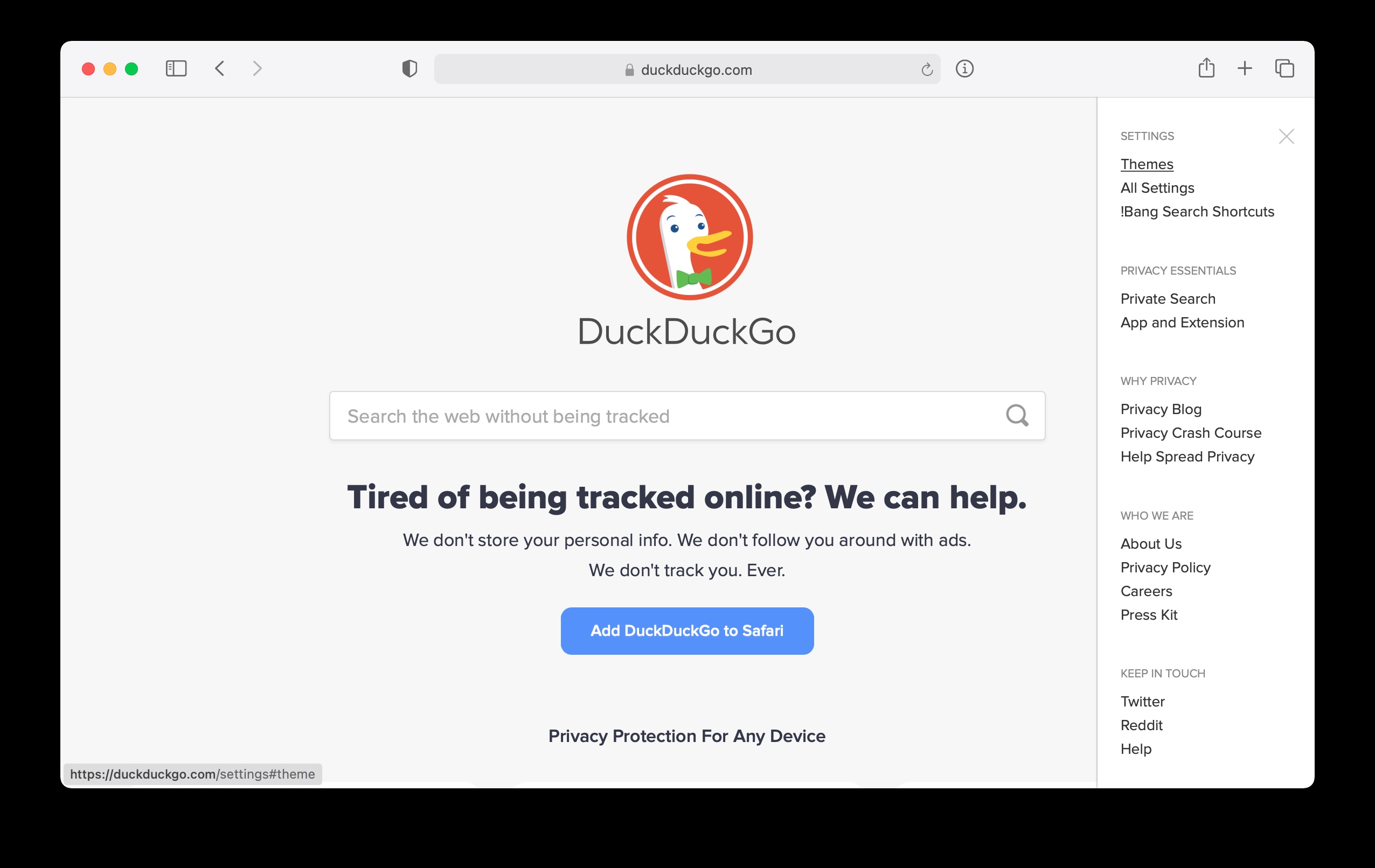 How to Enable / Disable Dark Mode Theme on DuckDuckGo